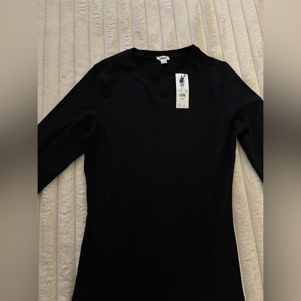 Garage Estelle Crewneck Longline Long Sleeve T Shirt